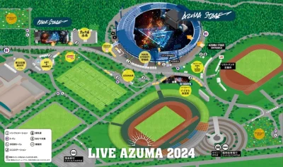 「LIVE AZUMA 2024」DJブースにオカモトレイジ、JUBEEら出演。エリアマップも公開