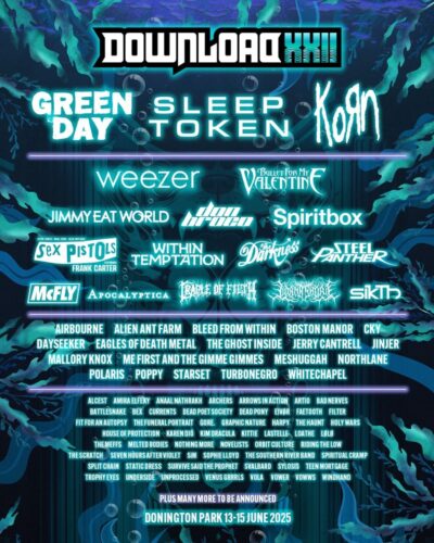 2025年6月イギリス「ダウンロード・フェスティバル」にGREEN DAY、Korn、日本からSiM、Survive Said The Prophetら出演