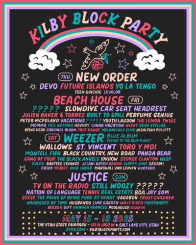 【海外フェス】アメリカ「Kilby Block Party 2025」にNew Order、Beach House、Weezer、Justiceら出演決定