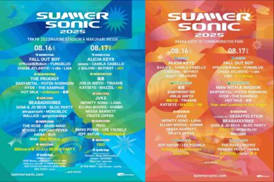 【SUMMER SONIC 2025】サマソニ追加発表でFEID、JO1、Omoinotakeら12組追加。ステージ別ラインナップも公開