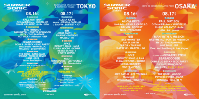 【SUMMER SONIC 2025】サマソニ追加アーティスト発表でCOMMON、JIMMY JAM & TERRY LEWIS、RIP SLYME、AI、JUJUら26組追加