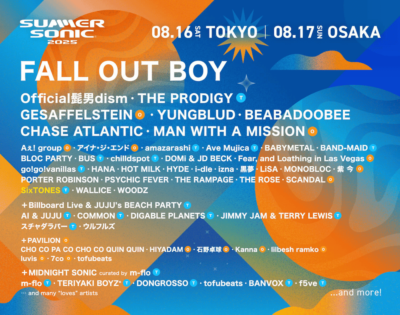 【SUMMER SONIC 2025】サマソニ東京8/16（土）にSixTONESの出演が決定