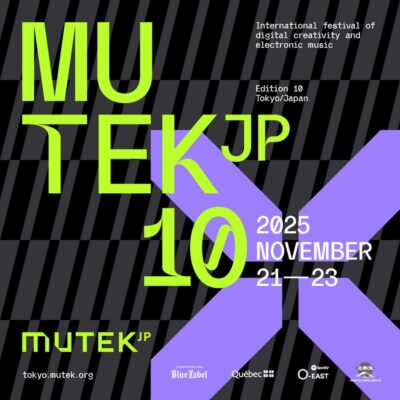 電子音楽とデジタルアートの祭典「MUTEK.JP 2025」11月21日（金）〜23日（日）に開催決定