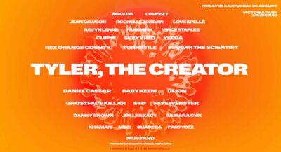 【海外フェス】2026年8月ロンドン「All Points East」にTYLER, THE CREATOR、DANIEL CAESAR、REX ORANGE COUNTYら出演決定