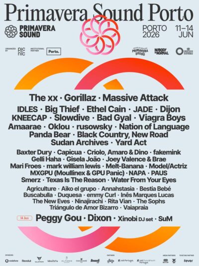 【Primavera Sound Porto 2026】ポルトガル・プリマヴェーラのラインナップ発表でThe XX、Gorillaz、Massive Attackら出演決定