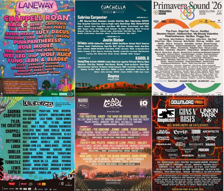 2026年開催の海外フェスまとめ | コーチェラ、プリマヴェーラ、ロラパルーザほか60フェス以上掲載