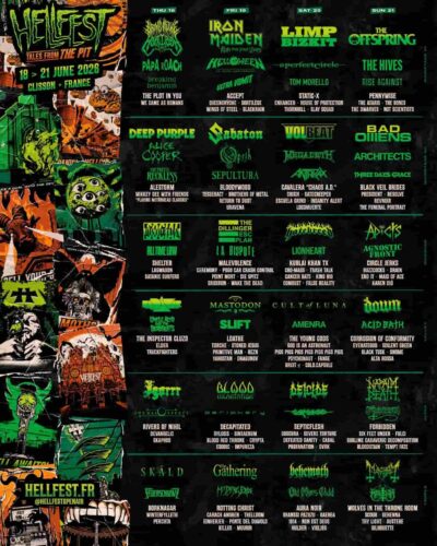 【海外フェス】2026年6月フランス「HELLFEST 2026」にBring Me The Horizon、Iron Maiden、Limp Bizkit、The Offspringら出演決定