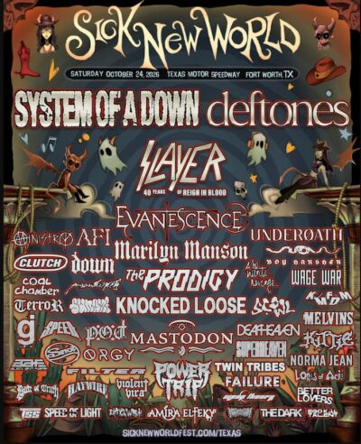 【海外フェス】10月テキサス開催「SICK NEW WORLD」ラインナップ発表で、System of a Down、Deftones、The PRODIGYら出演