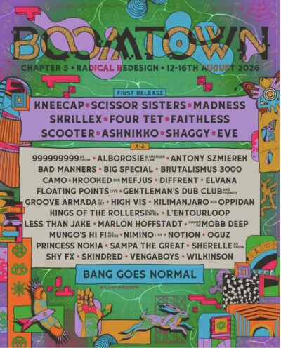 【サマソニ同日程】イギリス「Boomtown 2026」にKneecap、Scissor Sisters、Skrillexら出演