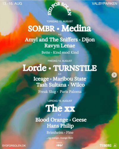 【サマソニ同日程】デンマーク「SYD FOR SOLEN 2026」にThe XX、Lorde、Sombrら出演