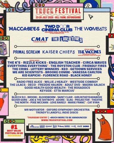【フジロック同日程】イギリス「Truck Festival」に、Primal Scream、Kaiser Chiefs、The Libertinesら出演決定