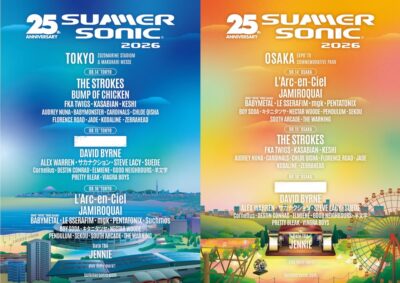 【SUMMER SONIC 2026】サマソニ日割り発表。もう1組のヘッドライナーは未定