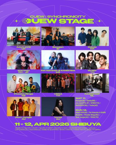 「CUEW Showcase & Conference」×「SYNCHRONICITY’26」に11組の海外アーティスト出演