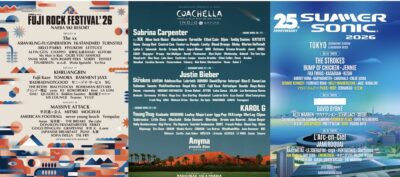 コーチェラ2026出演かつフジロック＆サマソニ出演アーティストは？