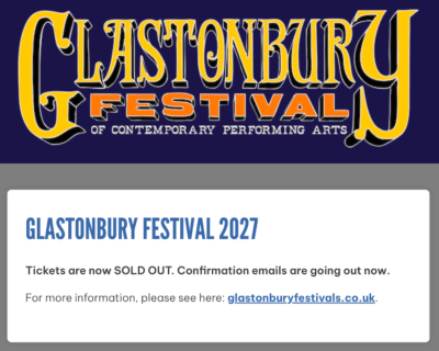 【Glastonbury 2027】グラストンベリーのチケットは42分で完売。ヘッドライナーは未発表のまま
